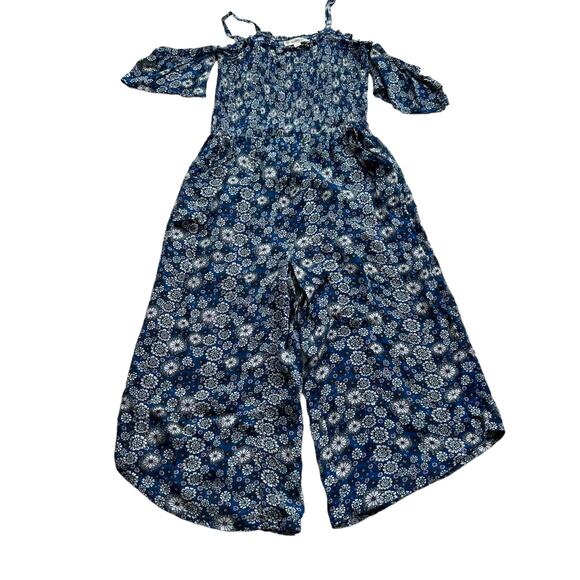 Tucker + Tate Blue Floral Jumper - Girls Size Medium - Picture 1 of 4